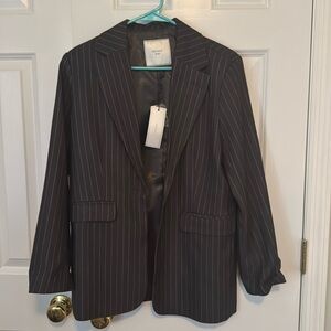 Neo Noir Gaby Fall Pinstripe Blazer